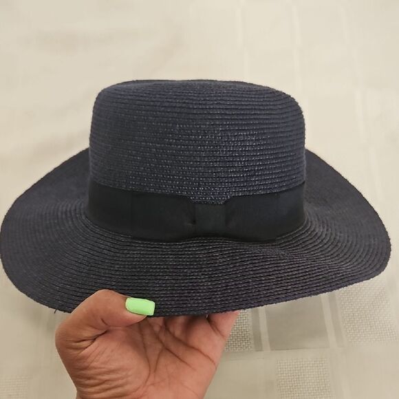 Banana Republic Navy Blue Wide-Brimmed Hat - Picture 10 of 16